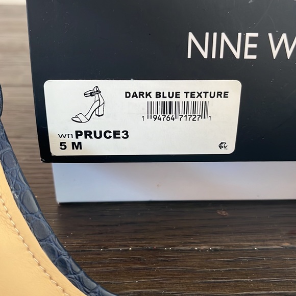 Nine West Blue Sandal Heels - Picture 4 of 5